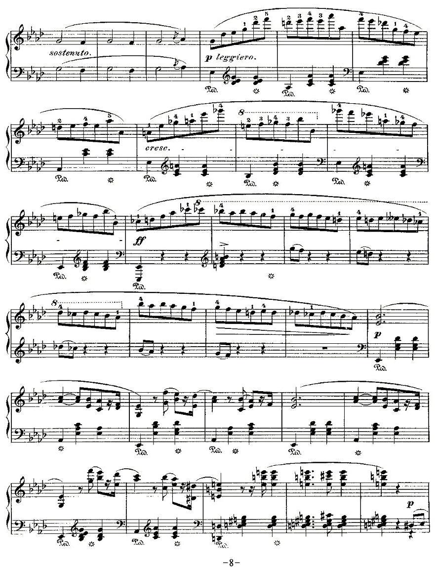valse，Op.42钢琴曲谱（图8）