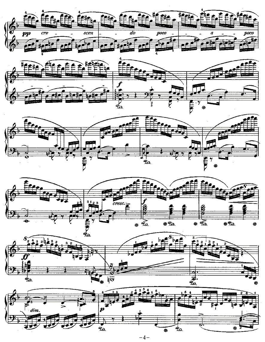 肖邦钢琴练习曲，Op.10之八钢琴曲谱（图4）
