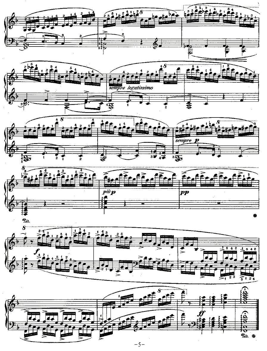 肖邦钢琴练习曲，Op.10之八钢琴曲谱（图5）
