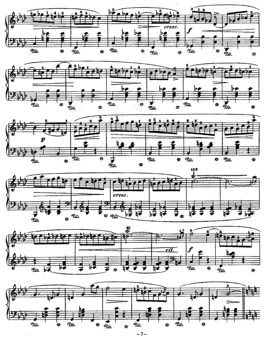 valse，Op.64, No.3钢琴曲谱（图2）