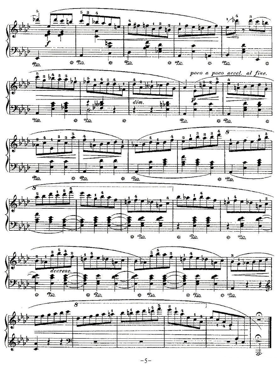 valse，Op.64, No.3钢琴曲谱（图5）