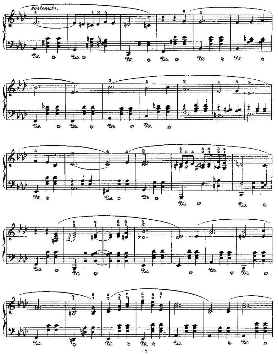 valse，Op.42钢琴曲谱（图5）