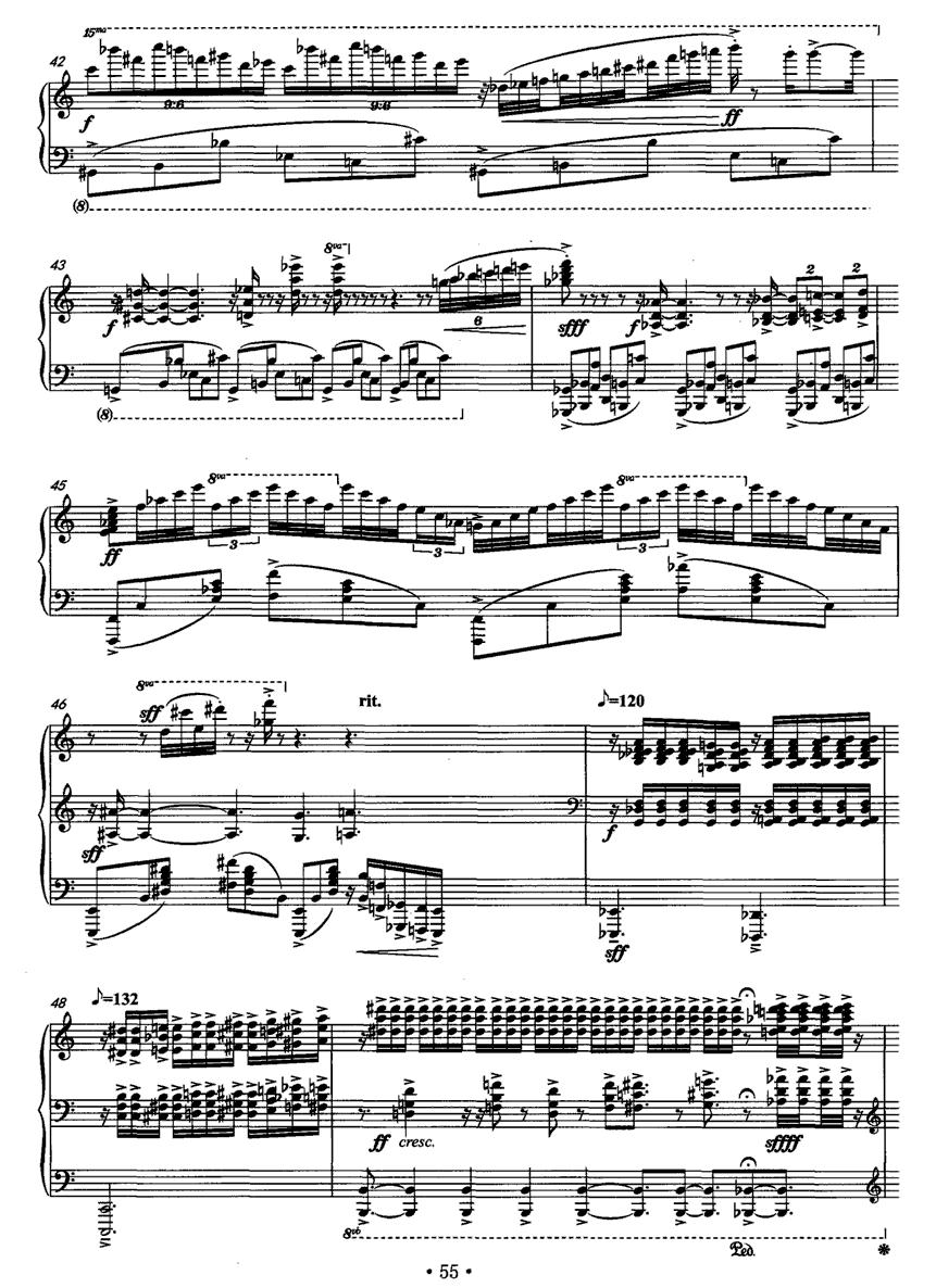 星光灿烂的夜空钢琴曲谱（图4）