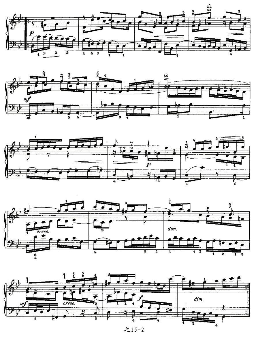 Aria con Variazioni 之15钢琴曲谱（图2）