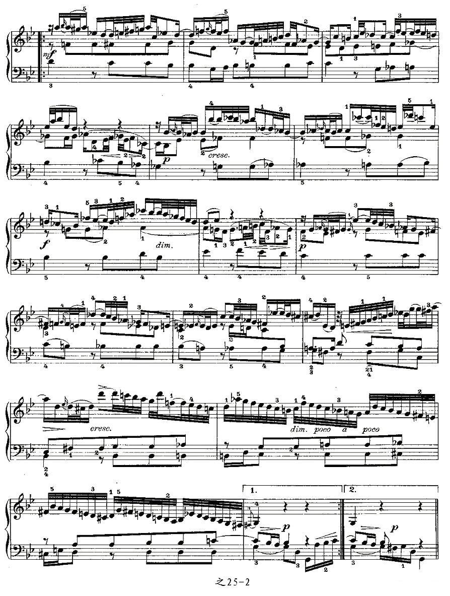 Aria con Variazioni 之25钢琴曲谱（图2）