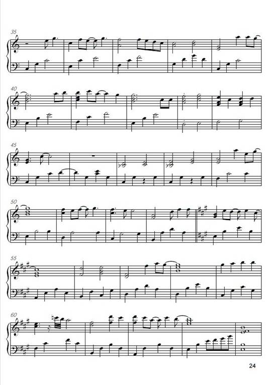 仙境传说 普隆德拉 五线谱钢琴曲谱（图2）