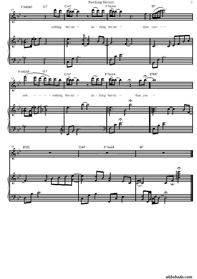 Nothing Better钢琴曲谱（图5）