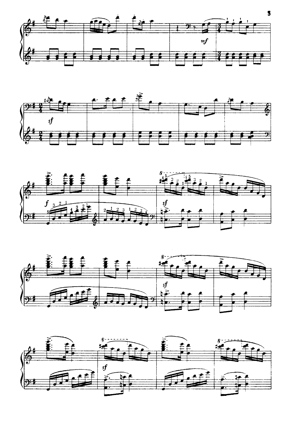 翻身的日子(钢琴谱)钢琴曲谱（图4）