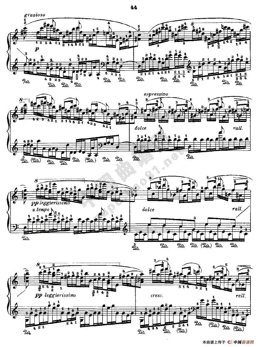肖邦《练习曲》Fr.Chopin Op.10 No5-2钢琴曲谱（图2）