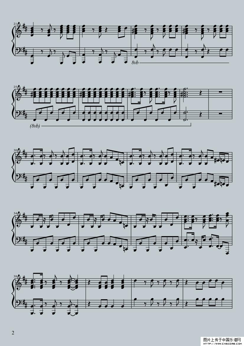 江南style钢琴曲谱（图2）