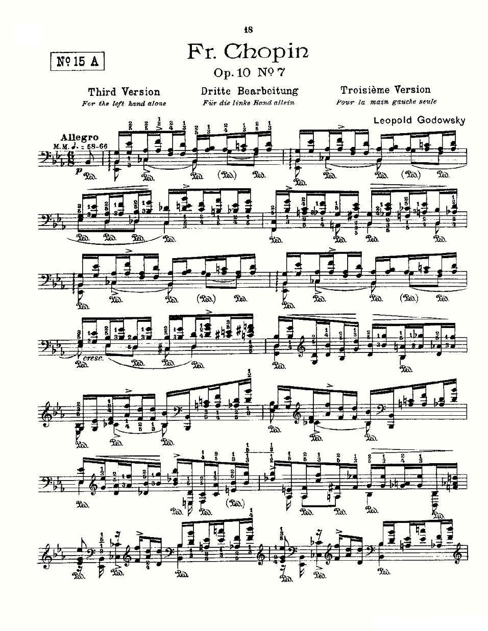 肖邦《练习曲》Fr.Chopin Op.10 No7-3钢琴曲谱（图1）