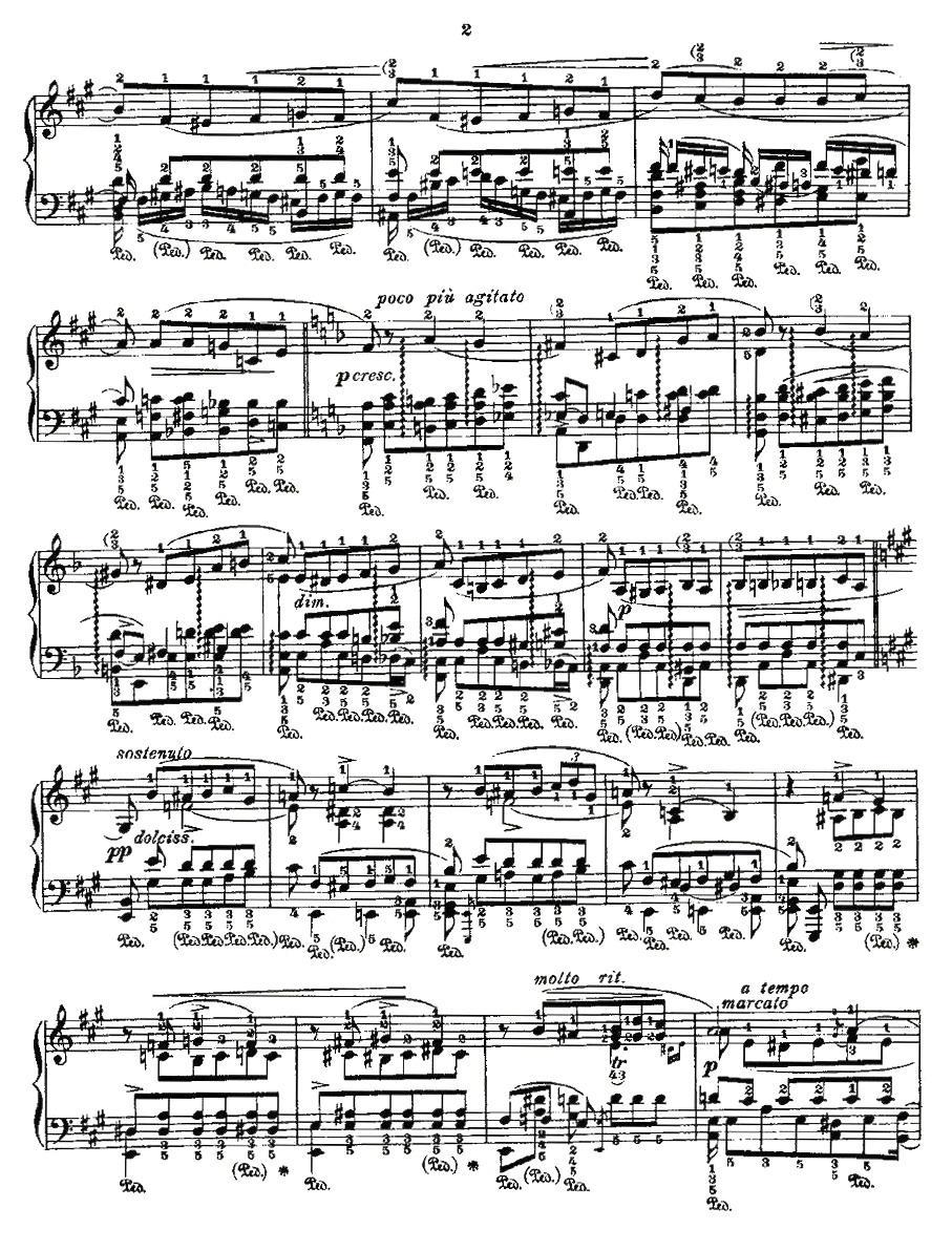 肖邦《练习曲》Fr.Chopin Op.10 No11钢琴曲谱（图2）