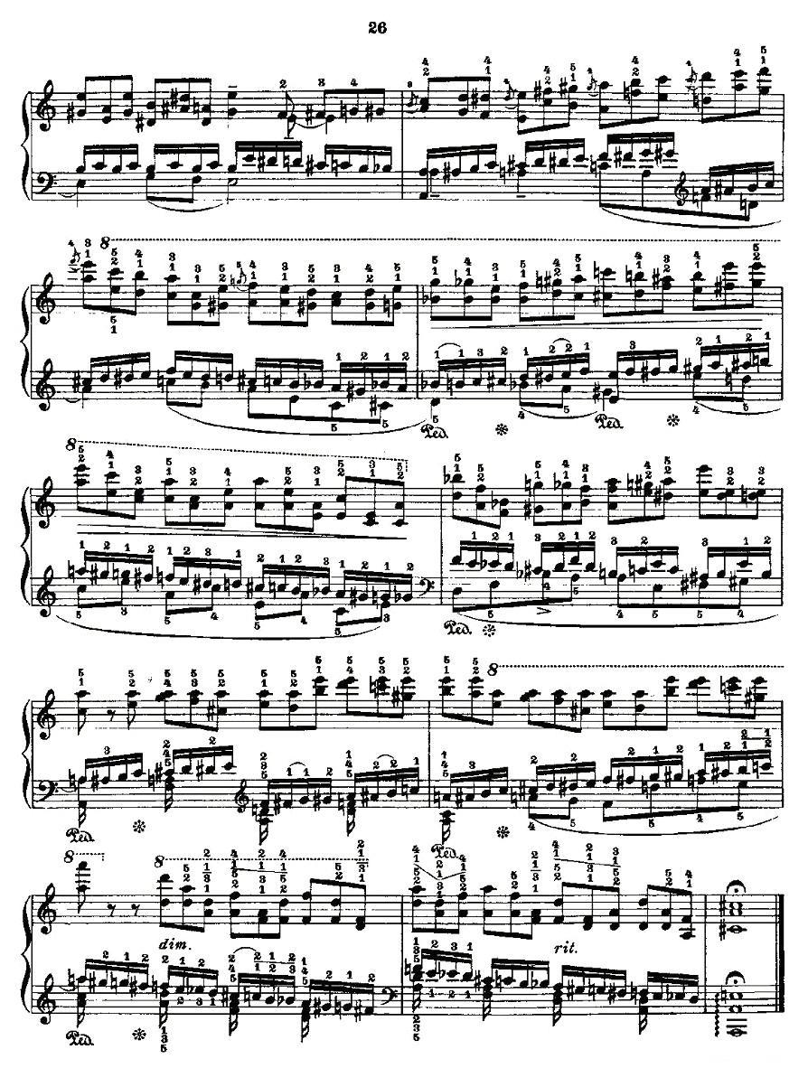 肖邦《练习曲》Fr.Chopin Op.10 No2-2钢琴曲谱（图6）