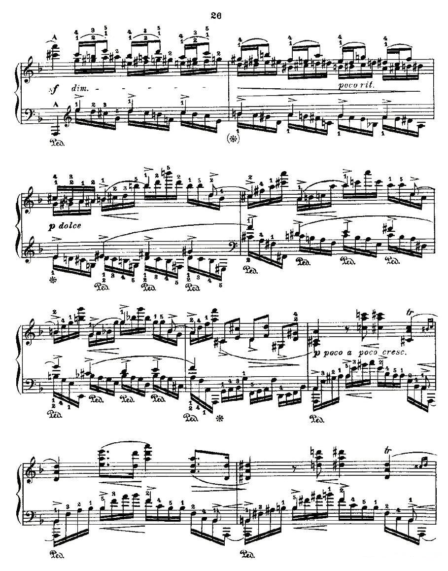肖邦《练习曲》Fr.Chopin Op.10 No8-1钢琴曲谱（图5）