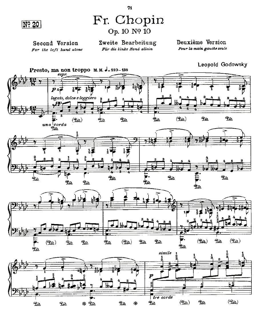 肖邦《练习曲》Fr.Chopin Op.10 No10-2钢琴曲谱（图1）