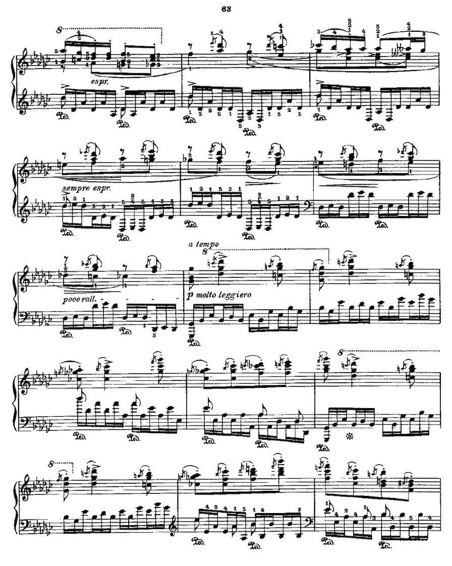 肖邦《练习曲》Fr.Chopin Op.10 No5-5钢琴曲谱（图4）