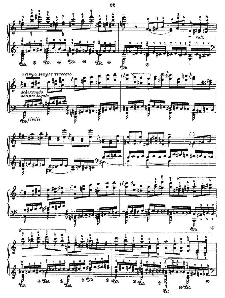 肖邦《练习曲》Fr.Chopin Op.10 No2-2钢琴曲谱（图2）