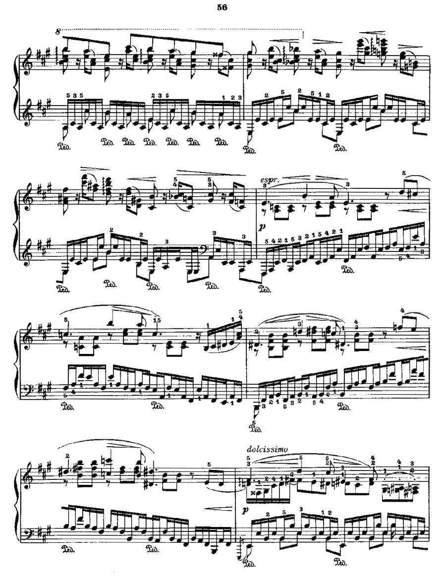 肖邦《练习曲》Fr.Chopin Op.10 No5-4钢琴曲谱（图3）