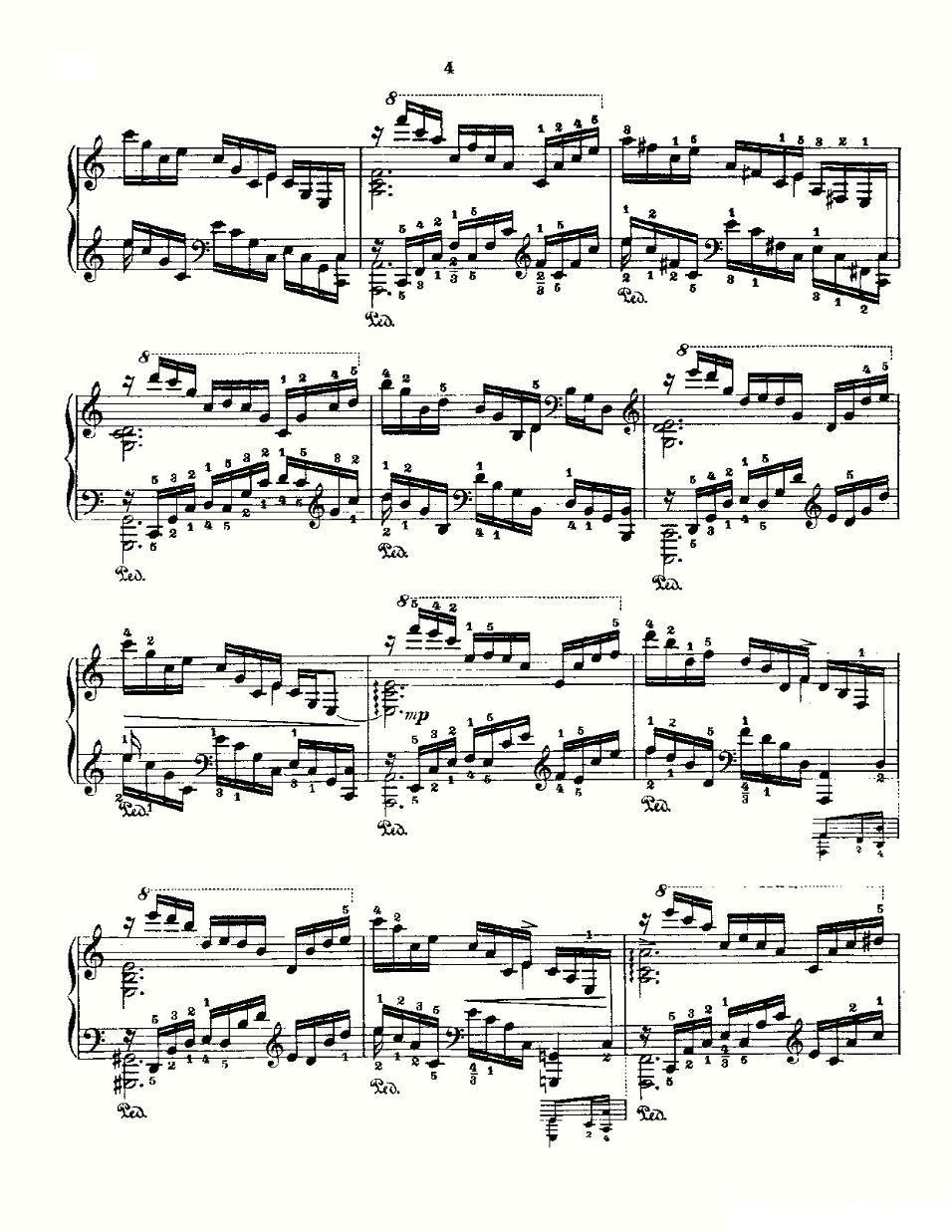 肖邦《练习曲》Fr.Chopin Op.10 No1-1钢琴曲谱（图2）