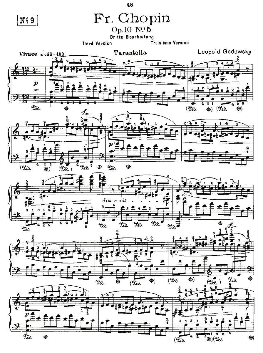 肖邦《练习曲》Fr.Chopin Op.10 No5-3钢琴曲谱（图1）