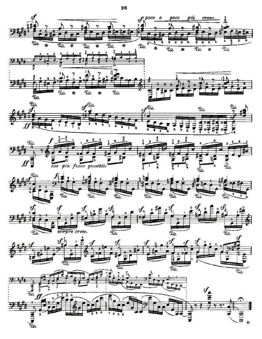 肖邦《练习曲》Fr.Chopin Op.10 No4钢琴曲谱（图6）