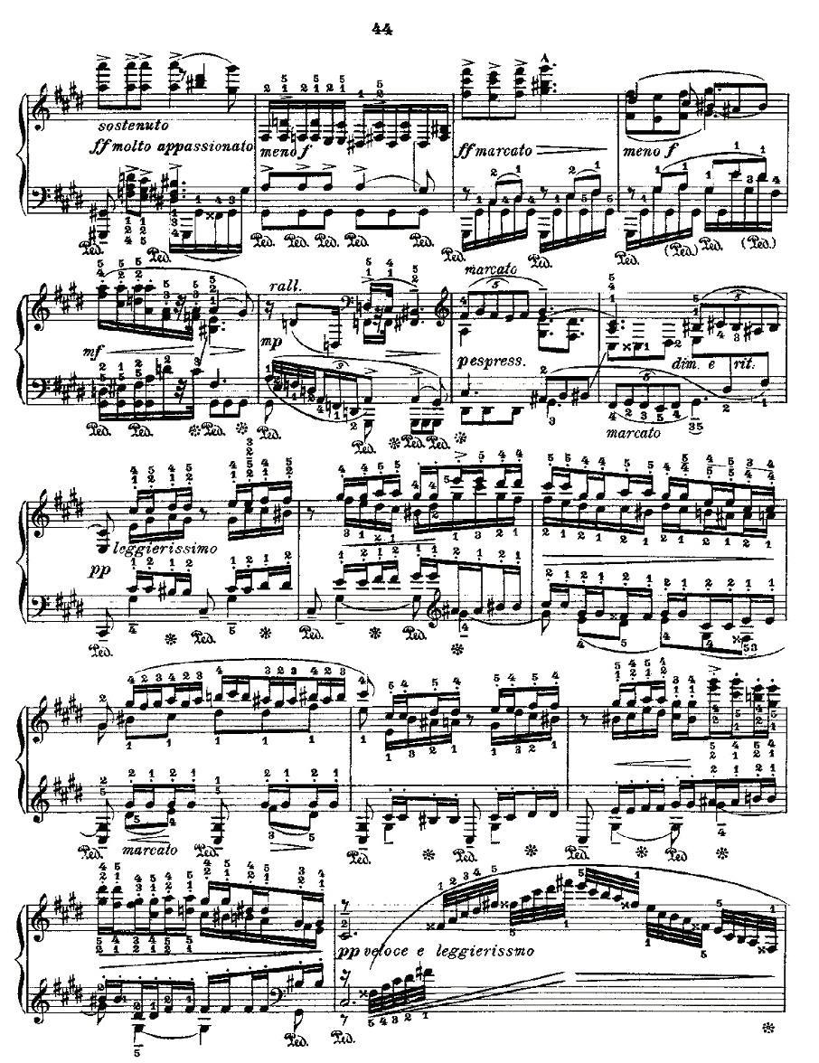 肖邦《练习曲》Fr.Chopin Op.10 No9-1钢琴曲谱（图3）