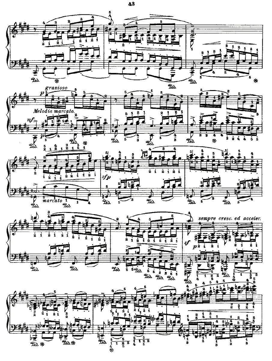肖邦《练习曲》Fr.Chopin Op.10 No9-1钢琴曲谱（图2）
