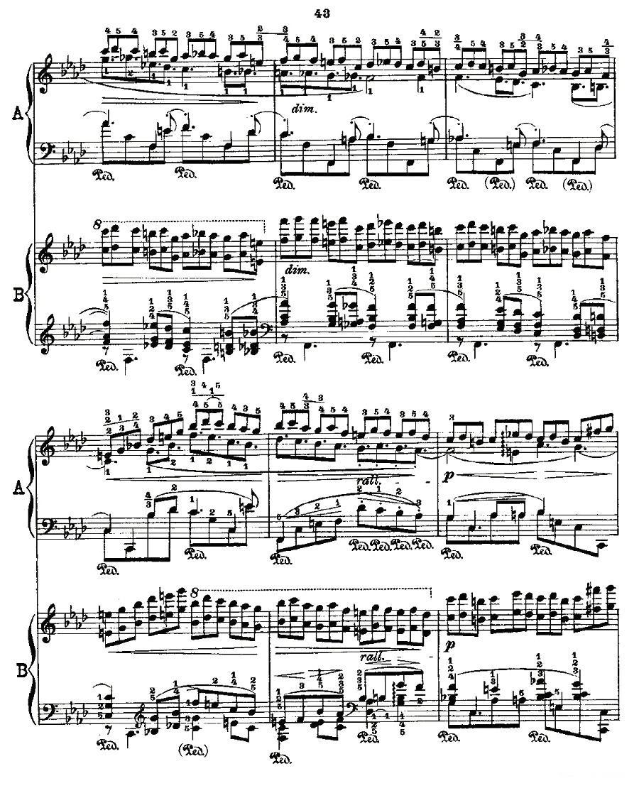 肖邦《练习曲》Fr.Chopin Op.25 No2-3钢琴曲谱（图5）