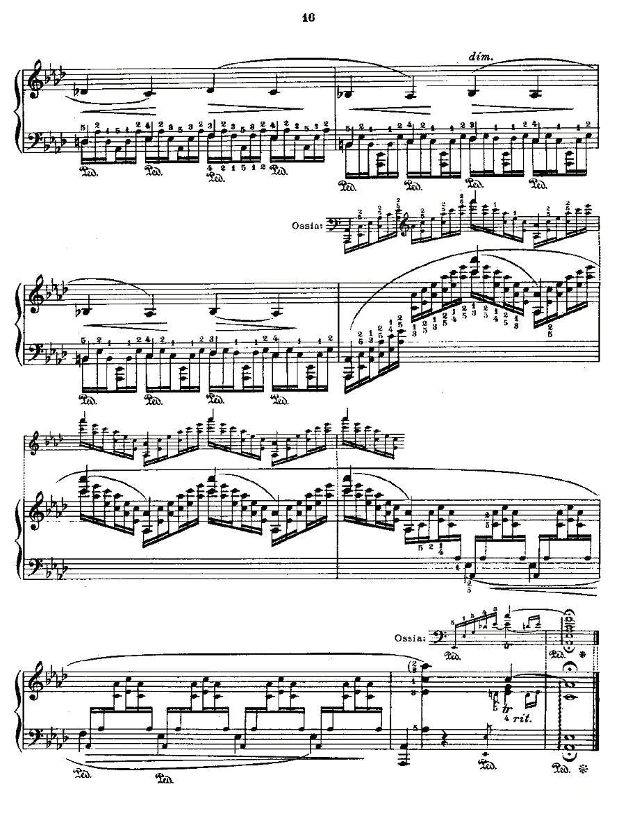 肖邦《练习曲》Fr.Chopin Op.25 No1-1钢琴曲谱（图5）