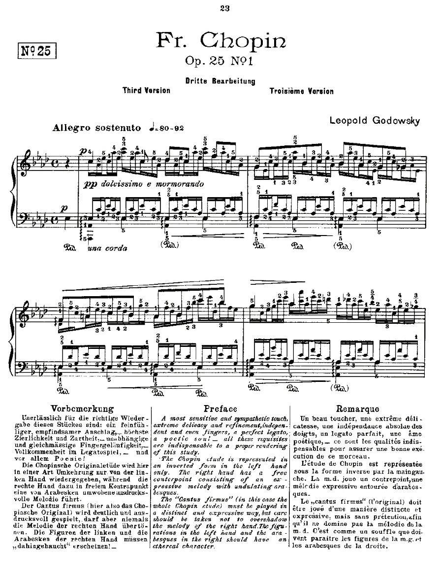 肖邦《练习曲》Fr.Chopin Op.25 No1-3钢琴曲谱（图1）
