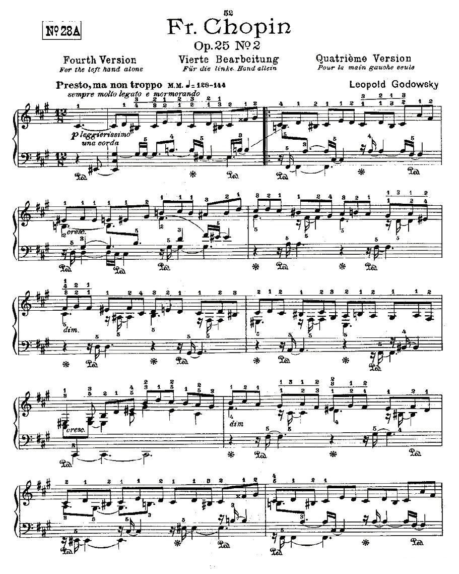 肖邦《练习曲》Fr.Chopin Op.25 No2-4钢琴曲谱（图1）