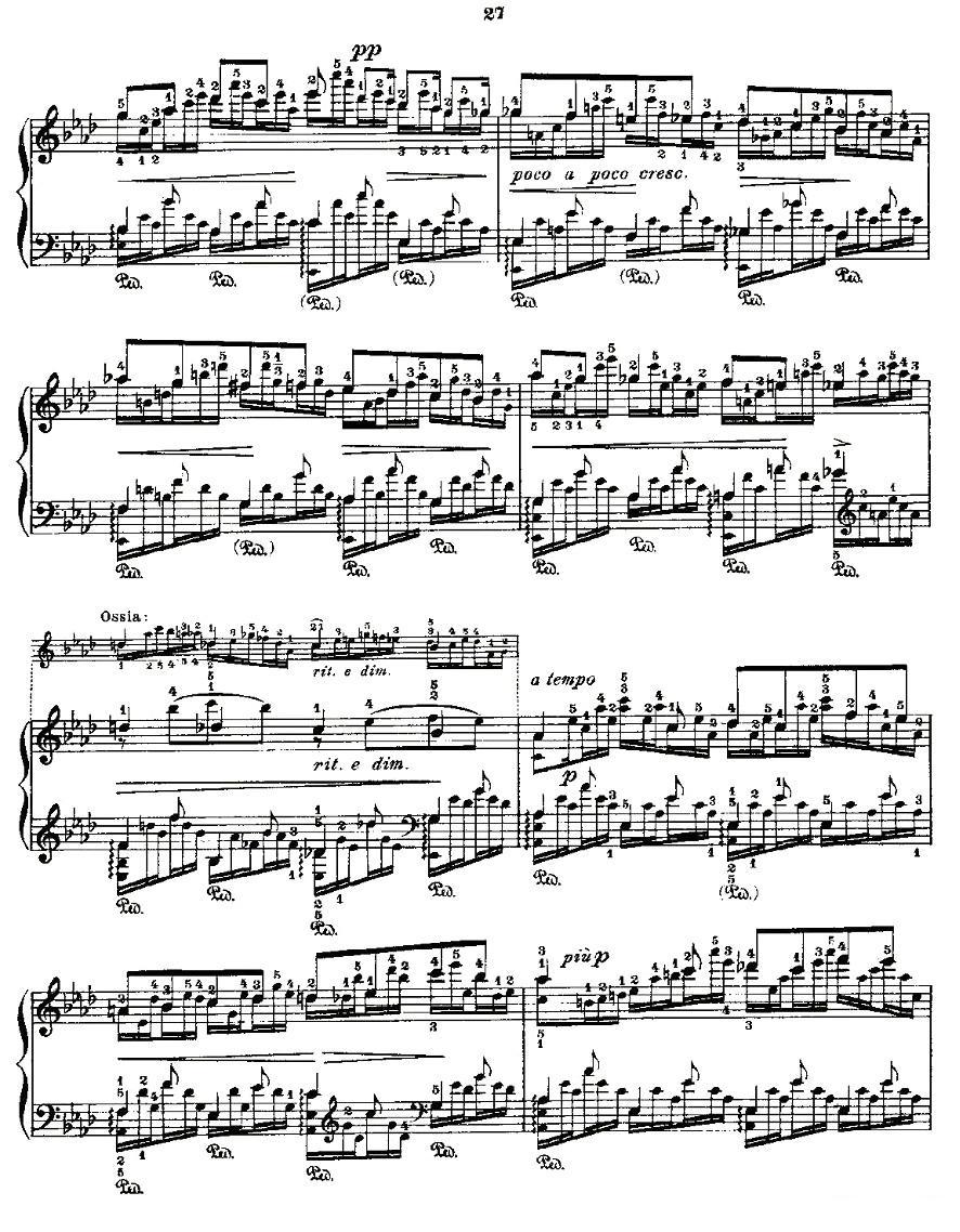 肖邦《练习曲》Fr.Chopin Op.25 No1-3钢琴曲谱（图5）
