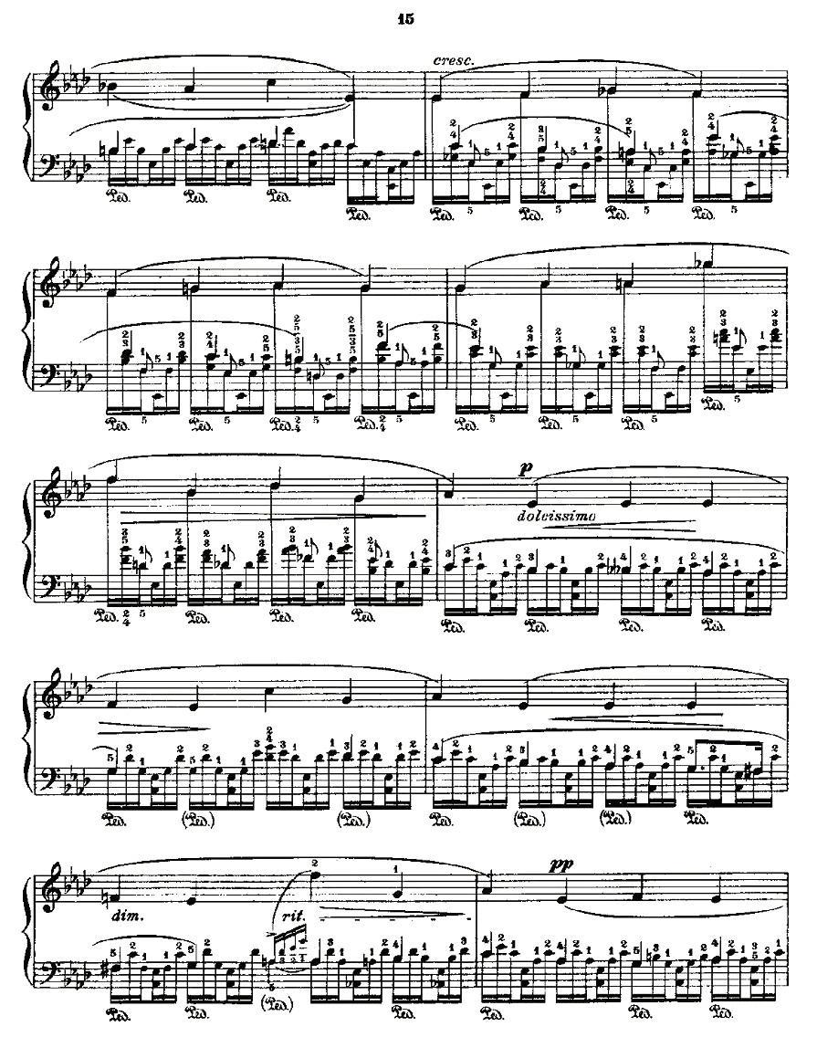 肖邦《练习曲》Fr.Chopin Op.25 No1-1钢琴曲谱（图4）