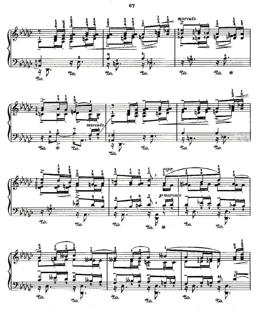 肖邦《练习曲》Fr.Chopin Op.25 No9-2钢琴曲谱（图2）