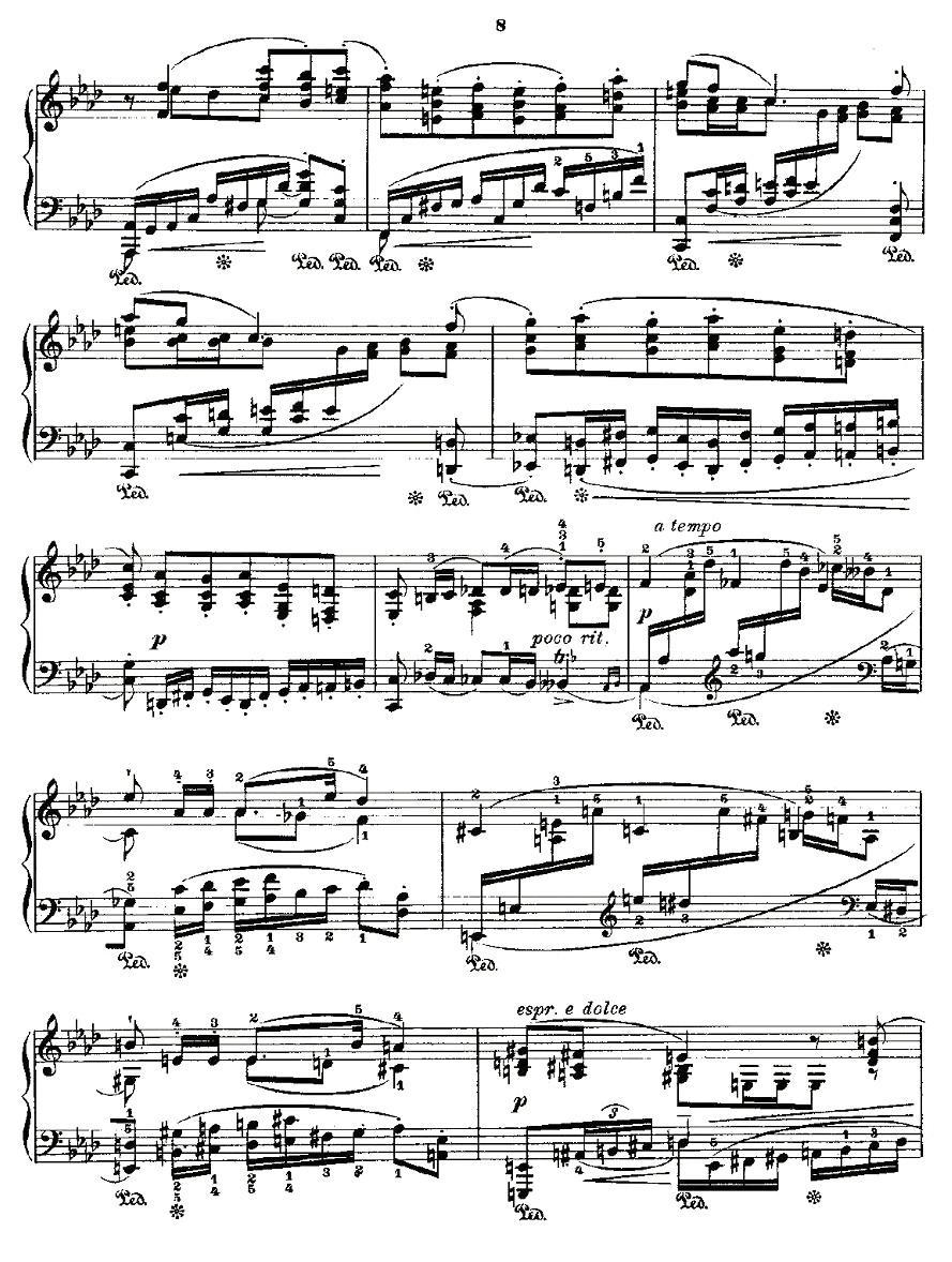 肖邦《练习曲》Fr.Chopin Op.25 No4-2钢琴曲谱（图2）