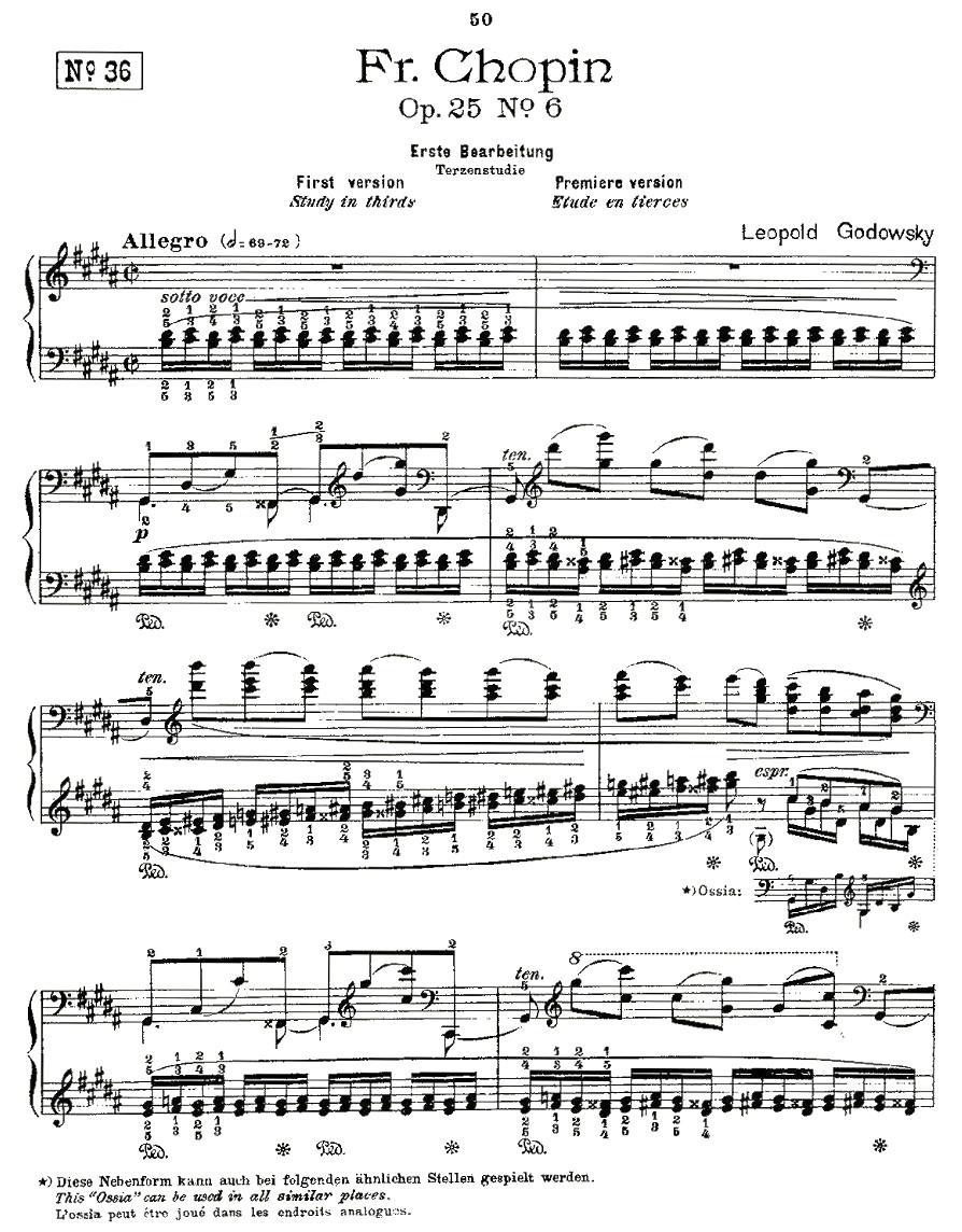 肖邦《练习曲》Fr.Chopin Op.25 No6钢琴曲谱（图1）