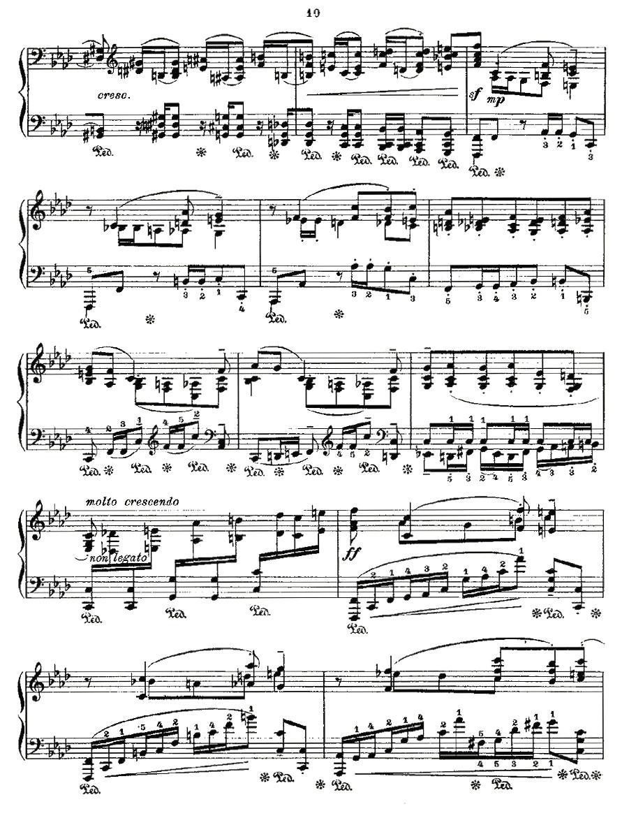 肖邦《练习曲》Fr.Chopin Op.25 No4-2钢琴曲谱（图4）