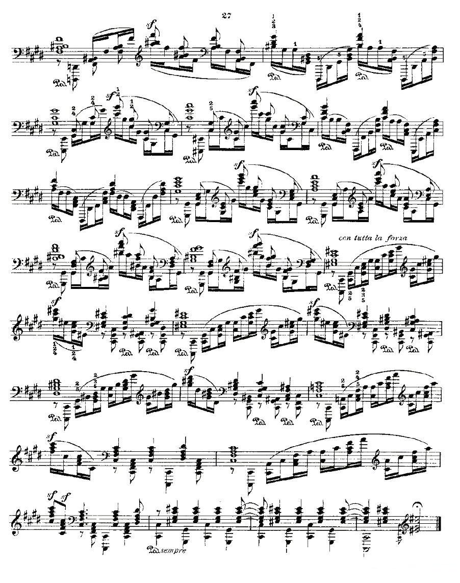 肖邦《练习曲》Fr.Chopin Op.25 No12钢琴曲谱（图4）