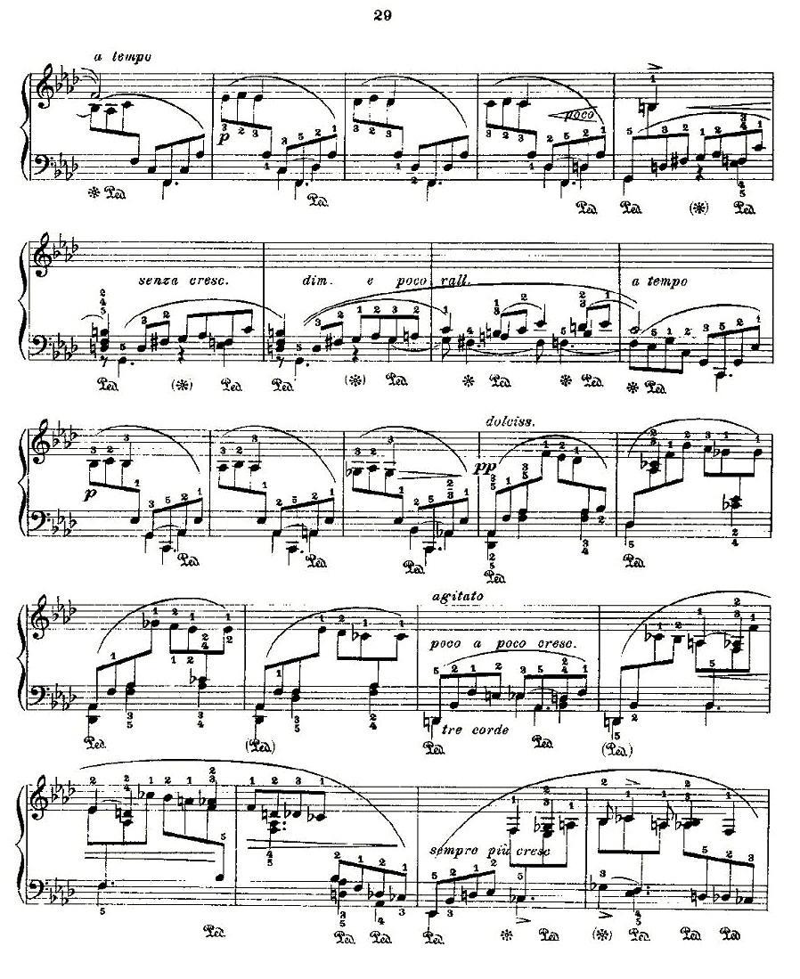 肖邦《练习曲》Fr.Chopin No 1钢琴曲谱（图2）