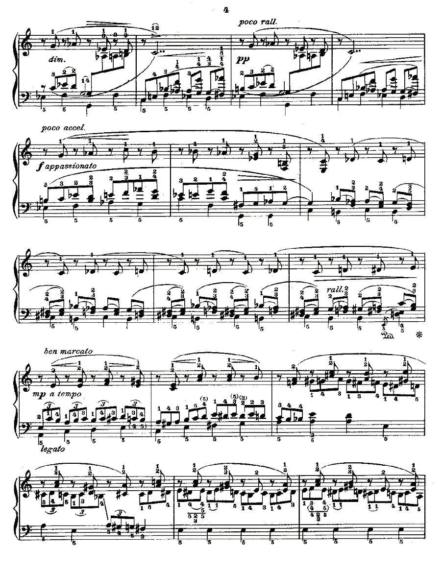 肖邦《练习曲》Fr.Chopin Op.25 No4-1钢琴曲谱（图4）