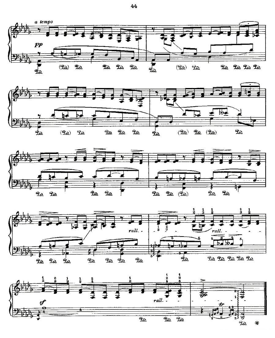 肖邦《练习曲》Fr.Chopin No 2-2钢琴曲谱（图3）