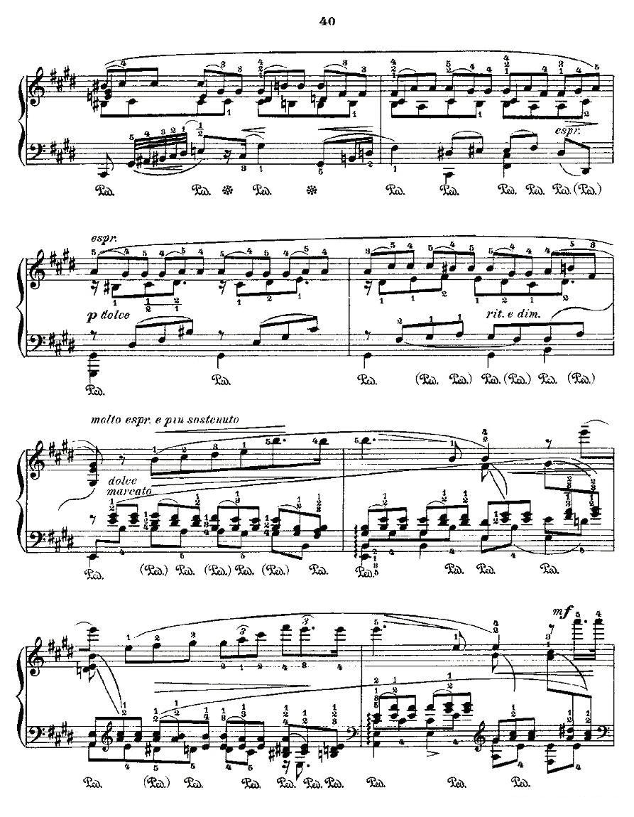 肖邦《练习曲》Fr.Chopin No 2-1钢琴曲谱（图7）