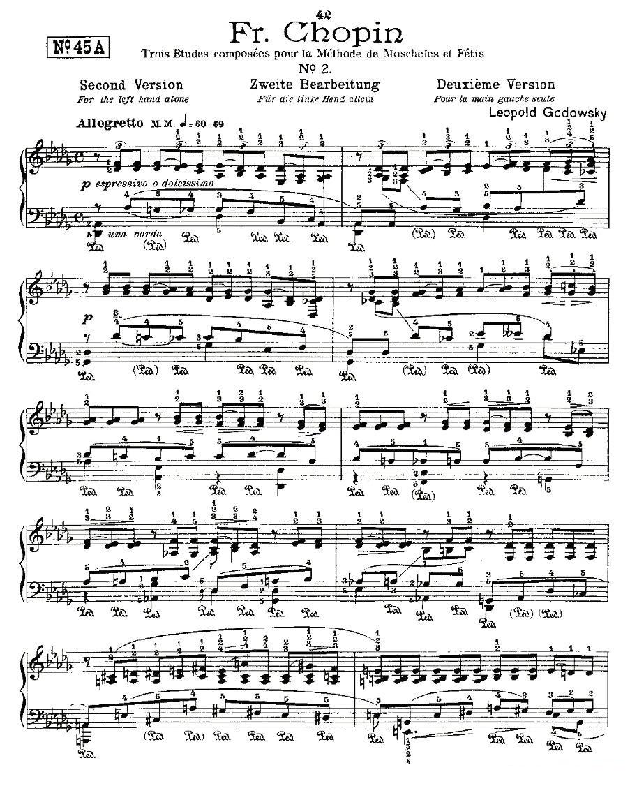 肖邦《练习曲》Fr.Chopin No 2-2钢琴曲谱（图1）