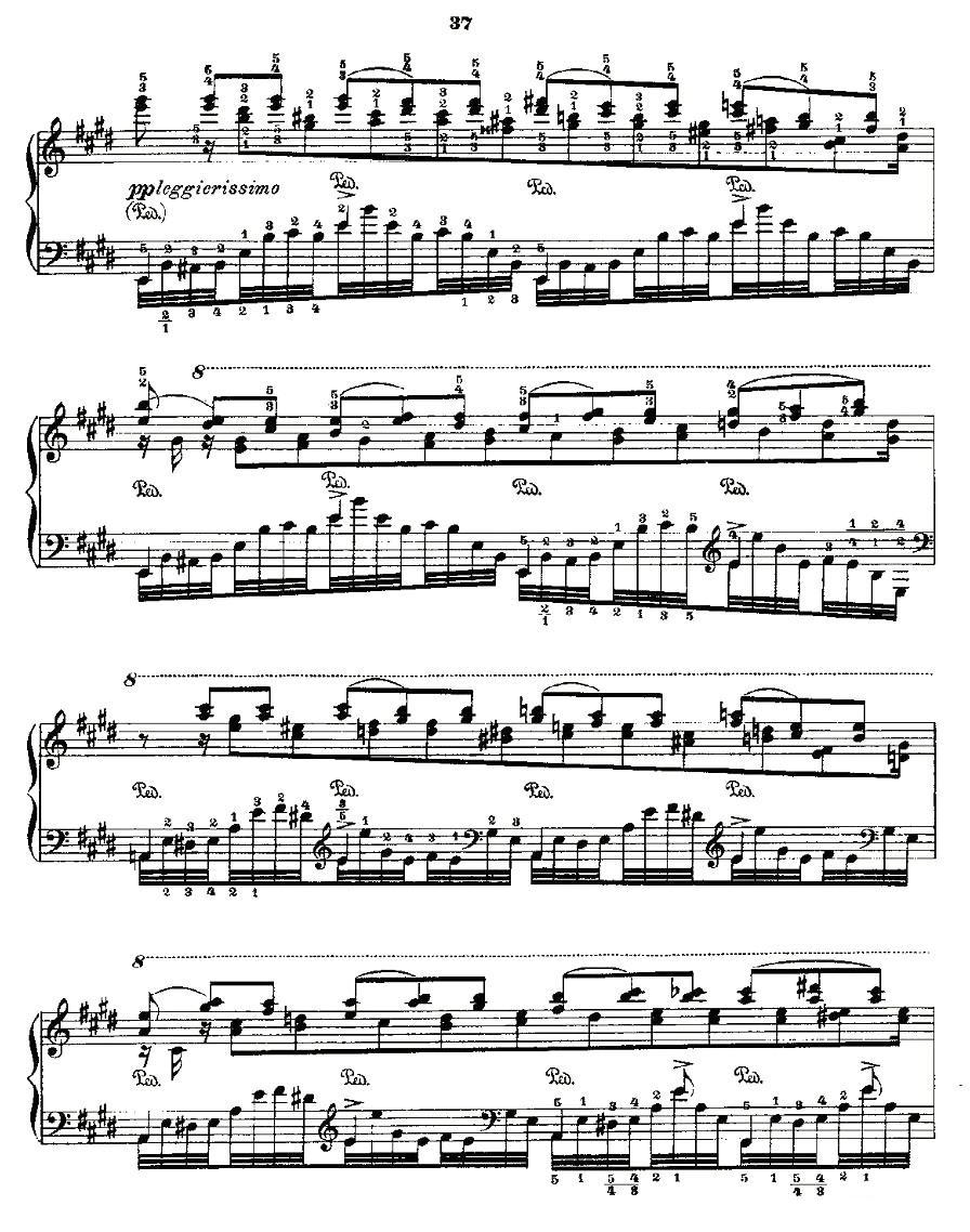 肖邦《练习曲》Fr.Chopin No 2-1钢琴曲谱（图4）