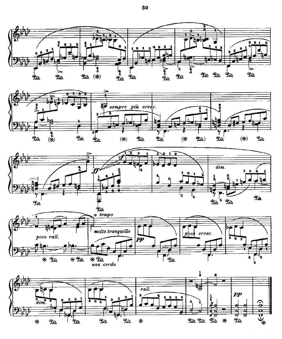 肖邦《练习曲》Fr.Chopin No 1钢琴曲谱（图3）