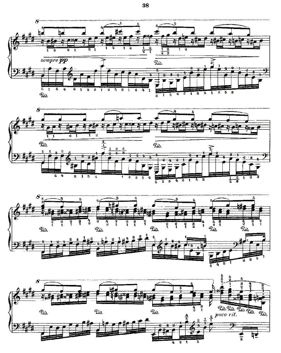 肖邦《练习曲》Fr.Chopin No 2-1钢琴曲谱（图5）