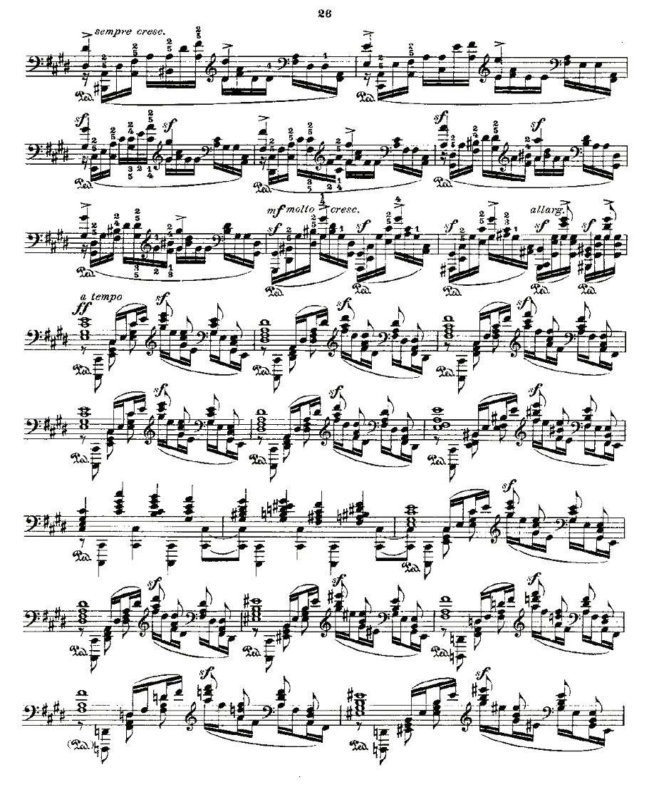 肖邦《练习曲》Fr.Chopin Op.25 No12钢琴曲谱（图3）