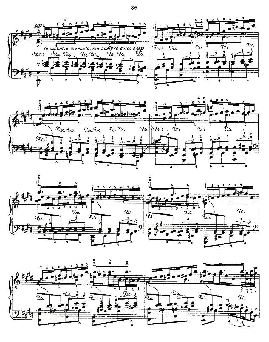 肖邦《练习曲》Fr.Chopin No 2-1钢琴曲谱（图3）