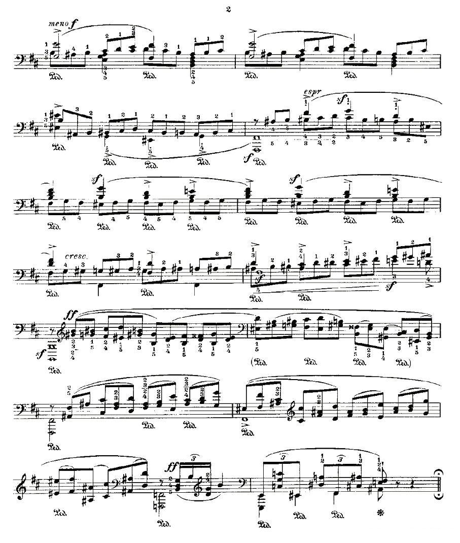 肖邦《练习曲》Fr.Chopin Op.25 No10钢琴曲谱（图2）