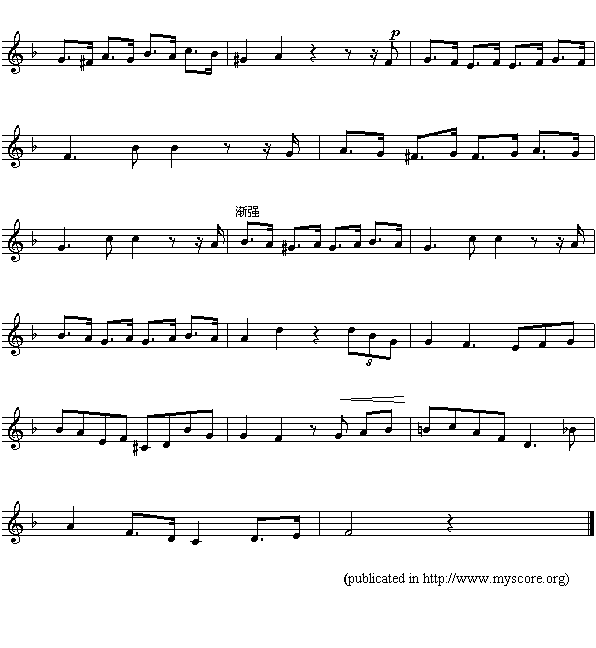 巴西国歌（Ameriacn Anthem sheet music:Brazil）钢琴曲谱（图2）
